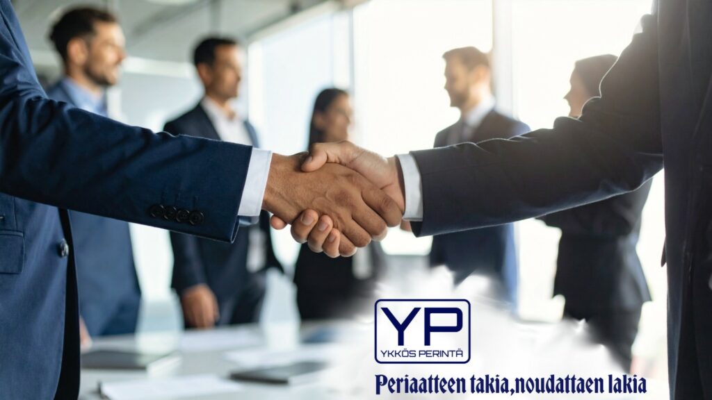 periaatteen takia, lakia noudattaen